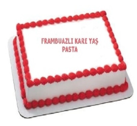 25 Kişilik Frambuazlı Pasta - 2 Gün Önceden Sipariş Gerekli