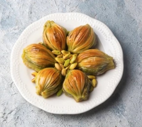 Fıstık Dolgulu 1000 Gr Midye Baklava
